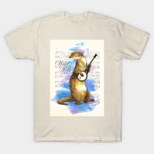 Wild Folk - Otter on Banjo T-Shirt